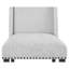 Ensemble de salle à manger 7 pièces de style contemporain avec plateau rectangulaire blanc en faux marbre gris et gris