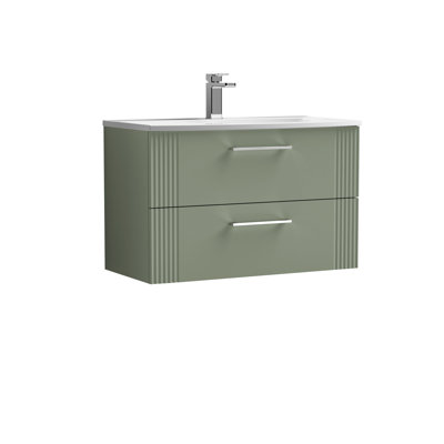 Deco 810mm Single Bathroom Vanity with Integrated Vitreous China Basin