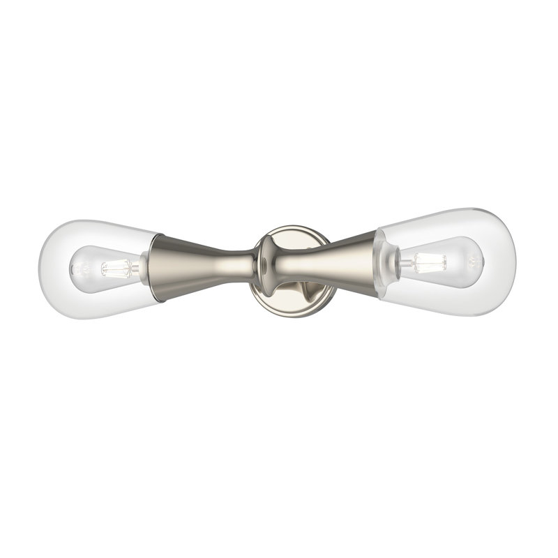 2 - Light Vanity Light, Polish Nickel