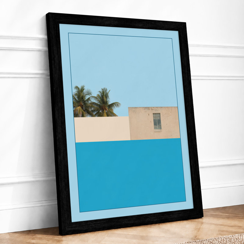 Coastal Stillness Minimalist - Print, A2 - 59.4 x 42.0 cm, Black