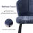 Dining Chairs, Upholstered Chenille Fabric Kitchen Chairs With Metal Legs Wingback For Bedroom, Living Room, Apartment-1067916900-1067916903