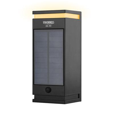 Outdoor Solar 1-Direction LED Wall Sconce