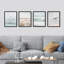 «Nautical Ocean Sea Beach Grass Mull», reproduction encadrée de 4 pièces-90604986-90604984