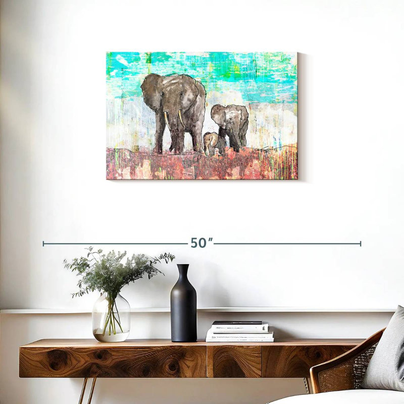 Voyage en famille d'éléphants Brampt