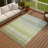 Machine Washable Indoor/Outdoor Jouett ACN2313 Stripes Rug-698965808