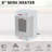 Small 6in Black Ceramic Room Heater, Overheat Protection, Tip over Auto Shutoff-118163182
