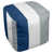 Bleu / blanc / gris clair