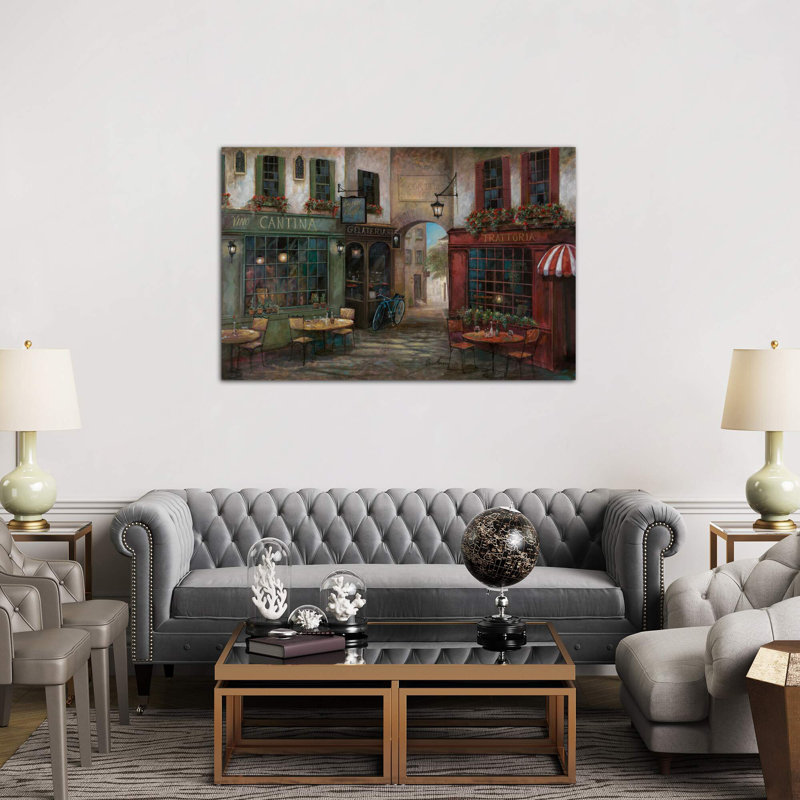 Courtyard Ambiance by Ruane Manning - Wrapped Canvas Print, 101.6 cm H x 66.04 cm W x 3.175 cm D