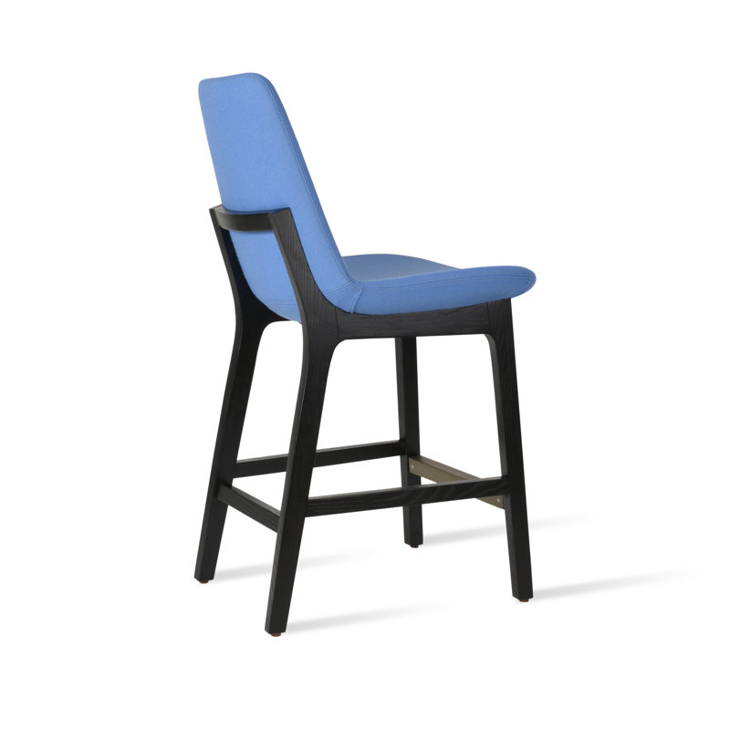 Tabouret Eiffel, Tabouret de bar (siège d'une hauteur de 29 po), Bleu ciel / laine