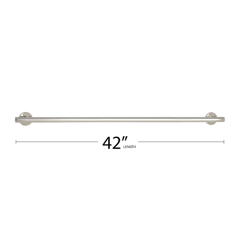Coronado Grab Bar, Polished Stainless, 42" W