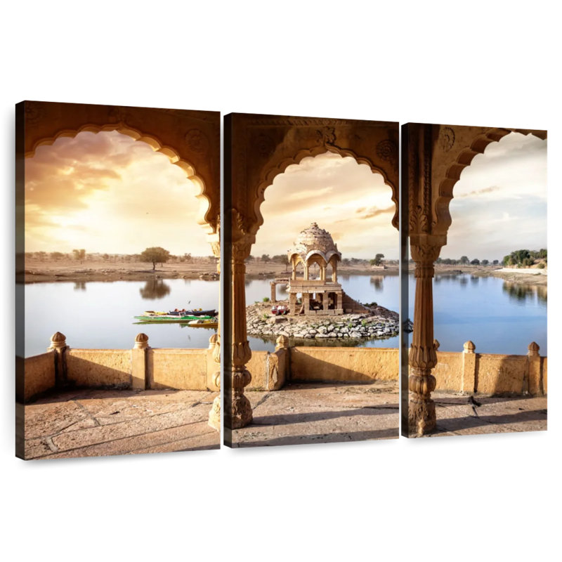 Temple Adella Gadi Sagar, H 20 po x l 33 po
