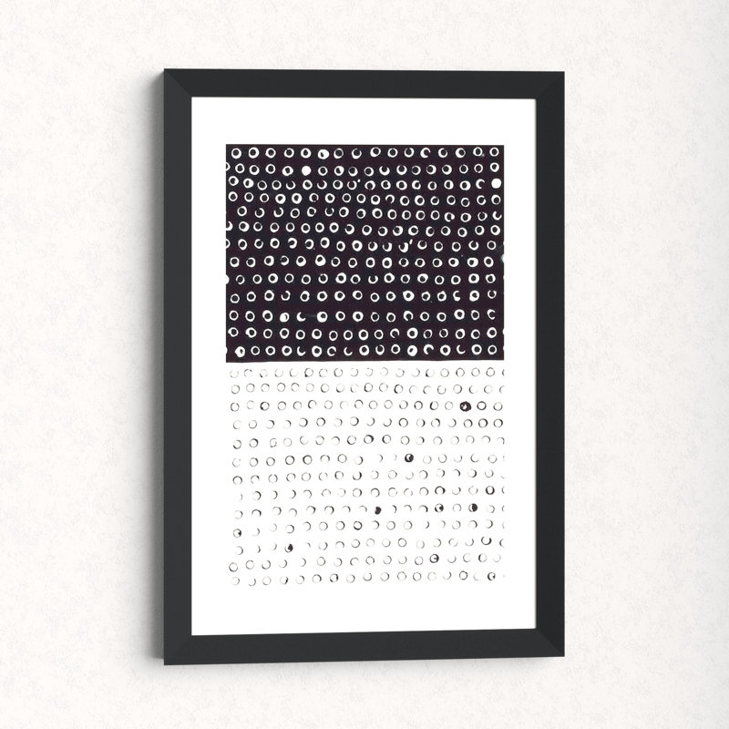 «Vice Versa» par Amaya Bucheli, reproduction d'art graphique sur papier encadré, H 24 po x l 16 po x P 1 po