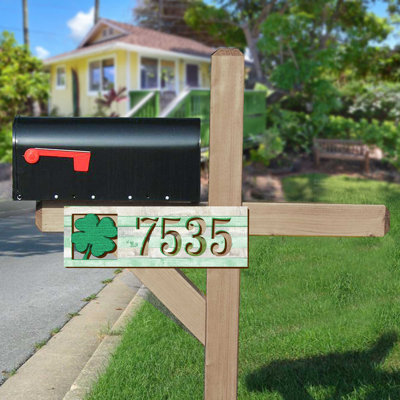 Plaque d'adresse sur 1 ligne Clover