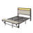 Tryston Queen Size Bed Frame With Footstool,upholstered Headboard,led Lights,Cream-1601692872-1601692874