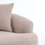 Causeuse courbée beige chaud LY-025S: sans assemblage