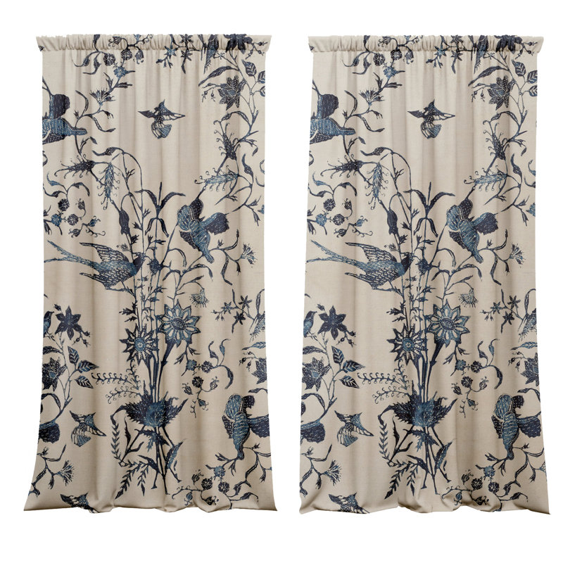 Kasturi Velvet Blackout Curtain Panel Pair, 148cm Width x 300cm Drop