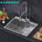 ForKitchen 25'' L Single Bowl Stainless Steel Kitchen Sink-100095093