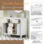 Ensemble de meuble-lavabo 36 po avec lavabo en céramique 36 po, meuble-lavabo simple autoportant moderne à 4 tiroirs et 2 armoires, meuble de rangement pour salle de bain, ensemble de meuble-lavabo à cadre en bois massif-403995988