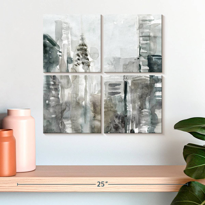 Sireci New York Streets Abstract, 18" H x 18" W