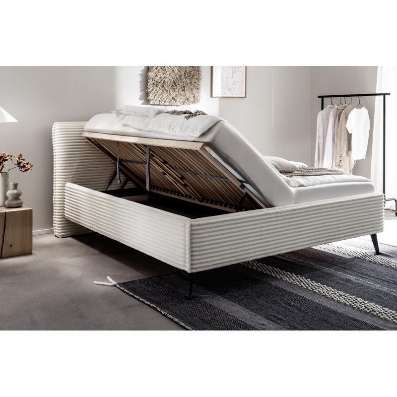 Hartshorne Upholstered Storage Bed, 80cm x 200cm