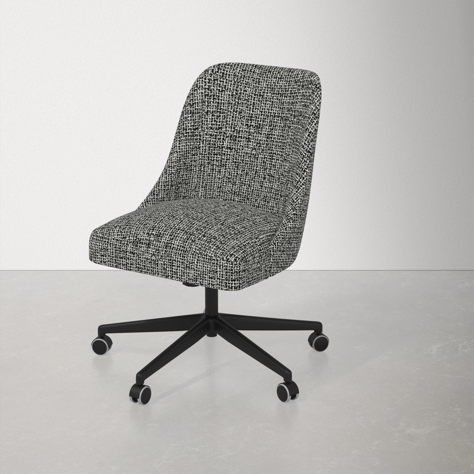 Acosta Office Chair, Modern Pepper Tweed