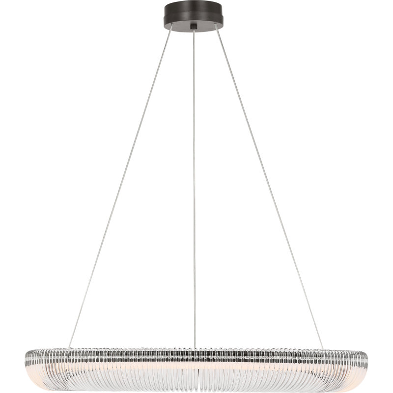 Chapman and Myers Transitional Pierce Chandelier, 30, Aged Iron
