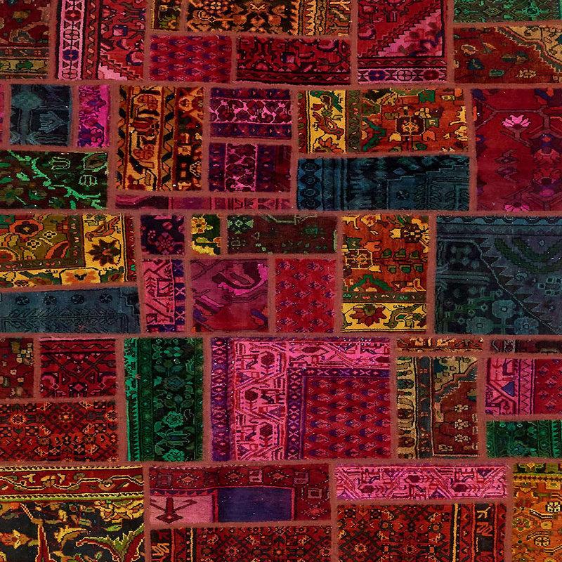 Abstract Indoor Rug, Square 4'
