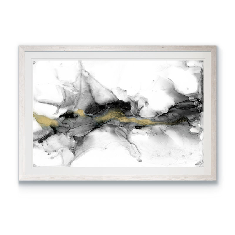 « golden précipice i » par paul cezanne-reproduction d’art sur cadre photo, H 16 po x l 22 po x P 1 po