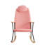Fauteuil oscillant réglable, siège rembourré en éponge rose pour chambre de bébé, chambre à coucher, chaise de salon moderne avec, rose, chambre douillette, chambre de bébé-1520507202