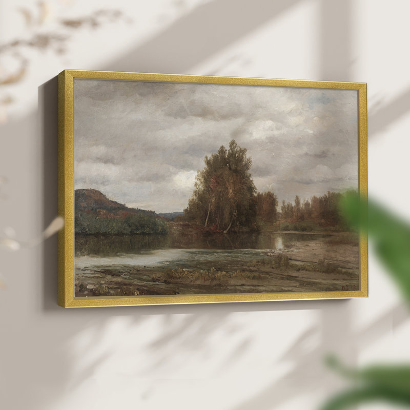Paysages rétro-CDXC - reproduction encadrée, H 8 po x l 10 po