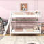 Lit superposé simple en bois avec tablettes, échelle réversible et garde-corps-1912281790