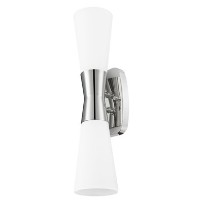 Emrys 18 inch Polished Nickel 2 Light Wall Sconce