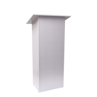Pupitre de conférence blanc 23 pi x 12 pi 44 po en bois MDF blanc