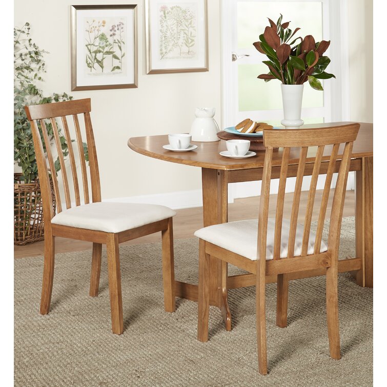 Ensemble de table à manger pliante moderne en bois massif de 5 pièces Drop  Leaf avec 4 chaises