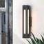 Applique murale d'extérieur à DEL rectangulaire noire moderne