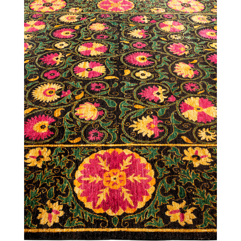 Suzani One-of-a-Kind 8' 4" X 10' 7" Hand Knotted Area Rug