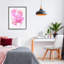«Pink Heart and Bow Ballons», estampe numérique, conception de Ziwei Li-348989578-348989577
