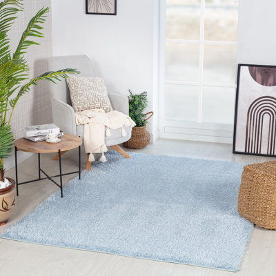 Marquiesha Solid Colour Denim Area Rug