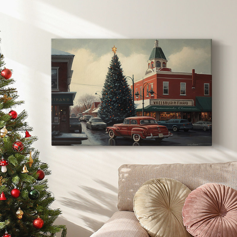 Christmas Holiday Arts - Toile tendue avec châssis, H 18 po x l 27 po