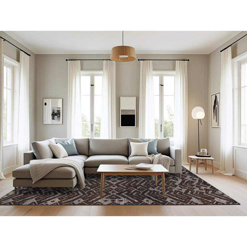 Tapis abstrait moderne 4773, Rectangle 8 pi x 12 pi
