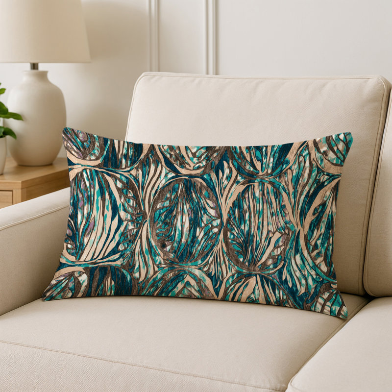 Coussin d'intérieur et d'extérieur Coastal, Ormeau gris, Rectangulaire H 25 po x l 18 po