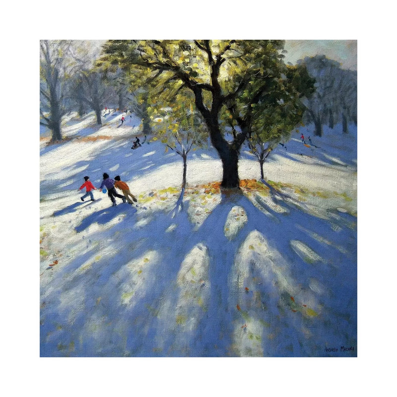 Markeaton Park, Early Snow 1 Piece Wrapped Canvas Painting, 30.48cm H x 30.48cm W x 1.905cm D