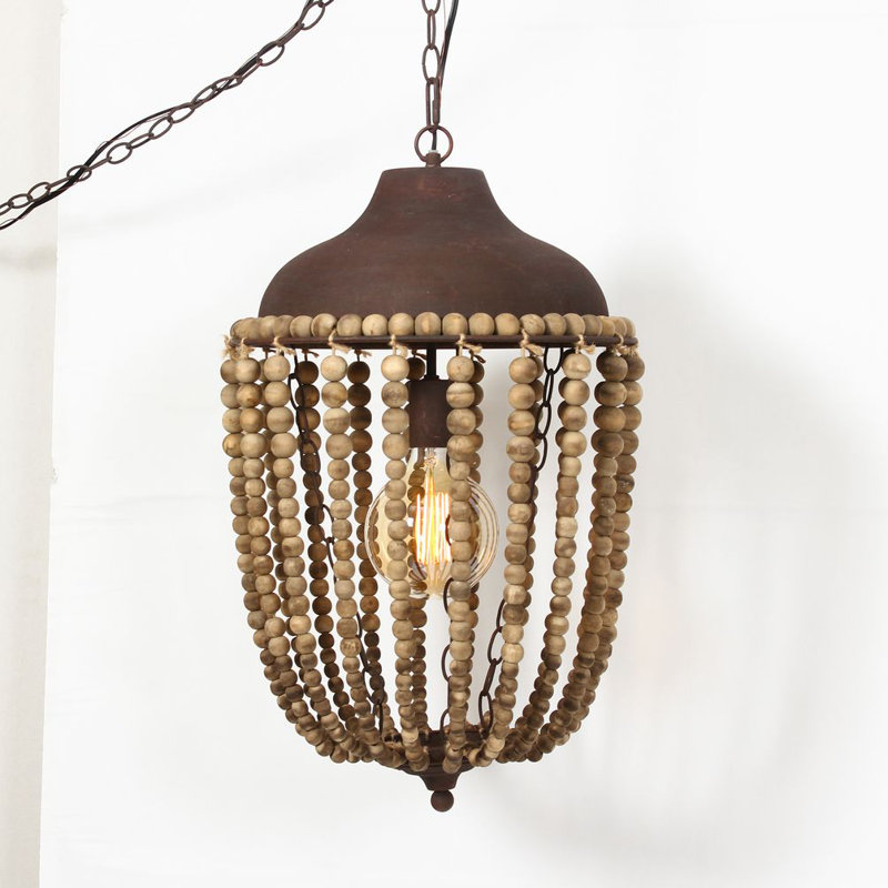 Luminaire suspendu empire perlé