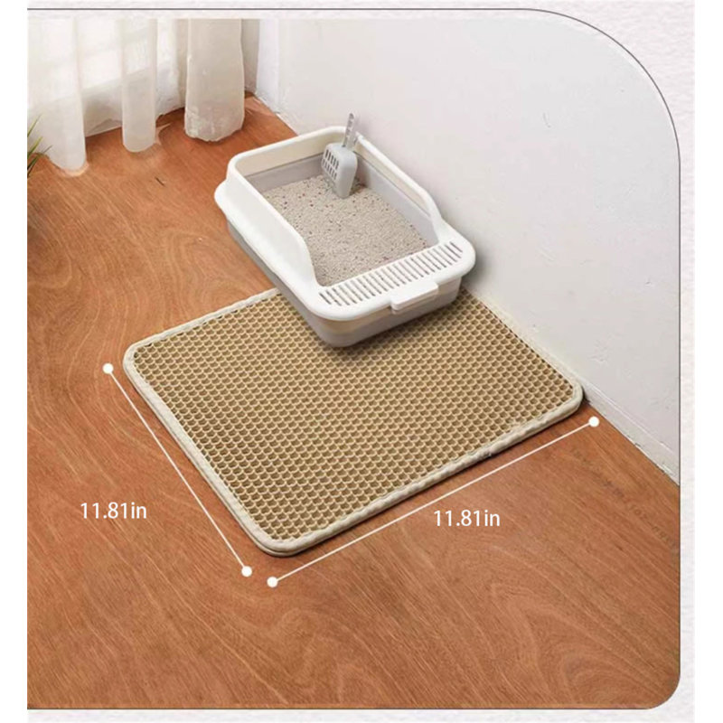 Tapis de fumier à double couche, H 0,3 po x l 11,81 po x P 11,81 po