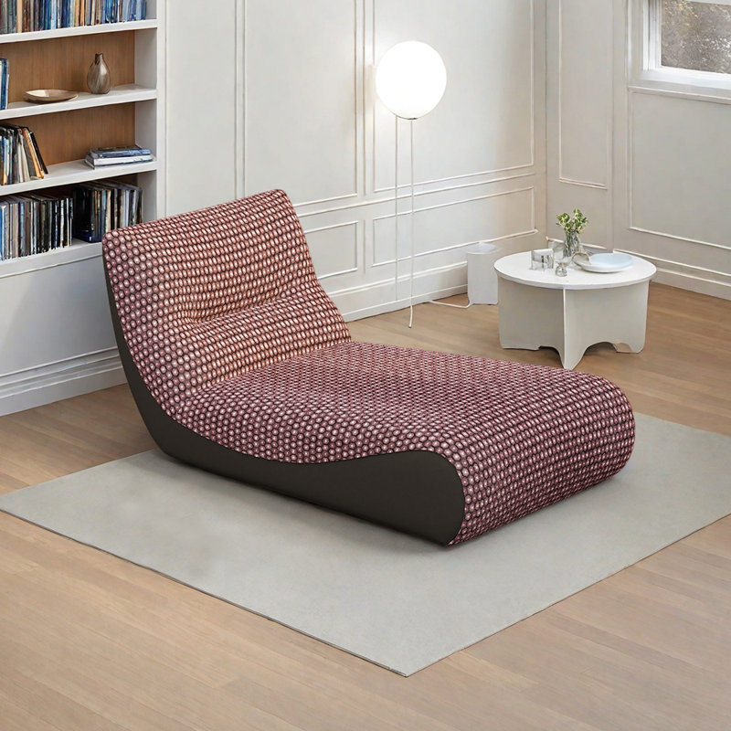 Éponge simple en lin et coton, Mauve / Rouge, Noir
