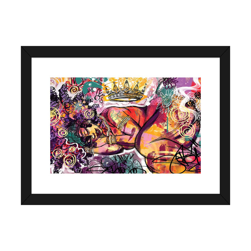 «Radiance» par Justin Copeland, Papier encadré noir, H 24 po x l 32 po x P 1 po