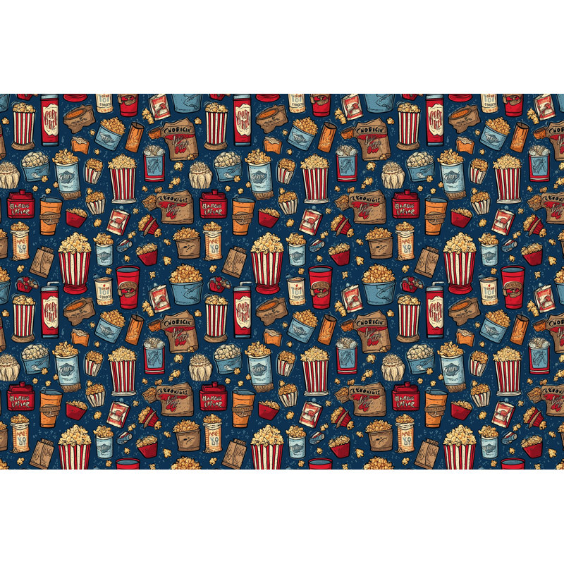Movie Snacks Bedding, Twin Comforter