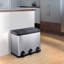Neval Stainless Steel Step-On Kitchen Trash Can - 45L