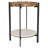 Cowper Natural And Black Round End Table