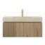 Meuble-lavabo mural 36 po avec comptoir en pierre frittée et lavabo en céramique, armoire de rangement avec 1 tiroir et porte à fermeture en douceur-522743875-522743874-522743872